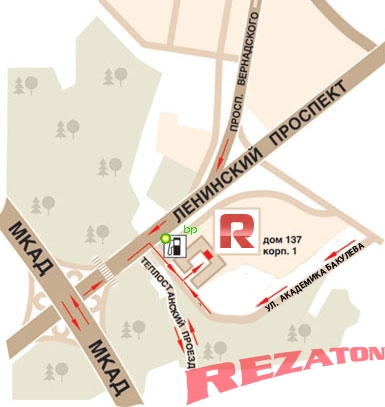 Схема проезда в Rezaton